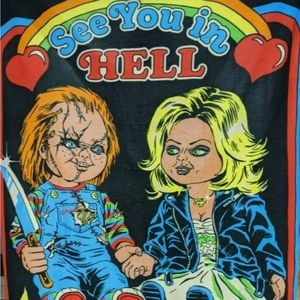 Bride of Chucky Soft Throw Blanket Loot Fright Crate 2019 Exclusive (SEALED)